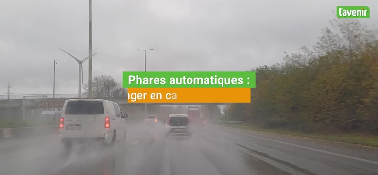 Phares automatiques : danger sur les routes