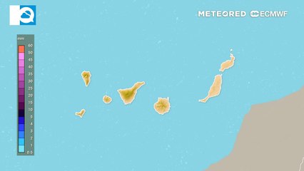 Mañana habrá lluvias y tormentas fuertes en las islas más occidentales de Canarias