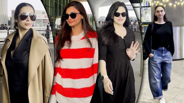 Zareen Khan, Daisy Shah, Malaika Arora & Aditi Rao Brng Style To Their Airport Looks