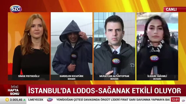 İstanbul'da lodos-sağanak etkili oluyor