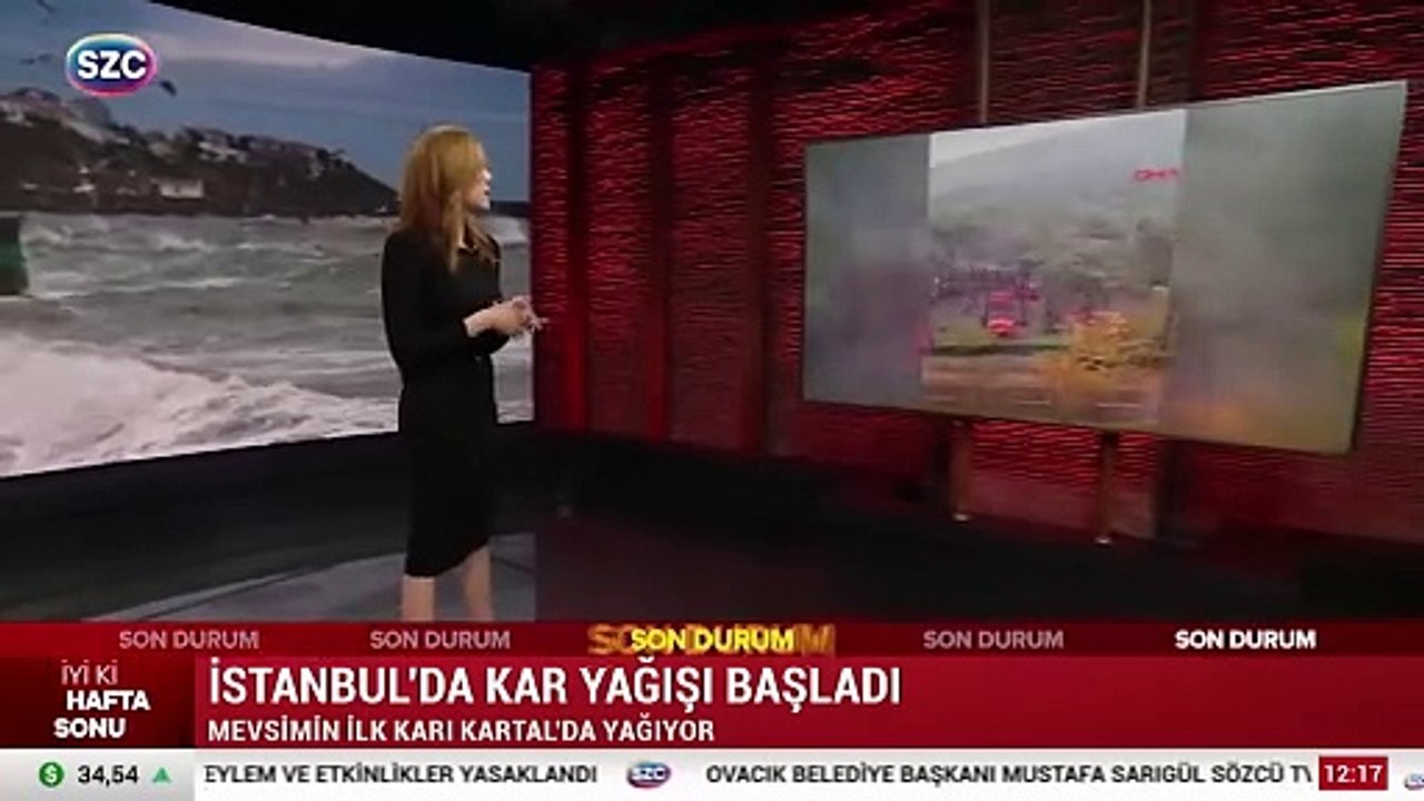 İstanbul'da kar yağışı başladı