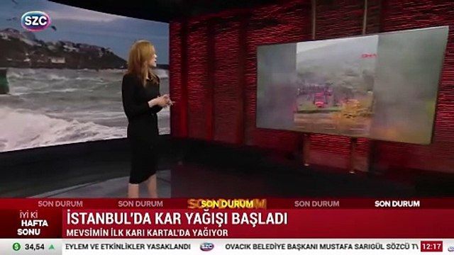 İstanbul'da kar yağışı başladı
