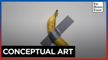 Banana taped to a wall sells for $6.2 million in New York
