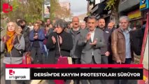 Dersim'de kayyım protestoları sürüyor