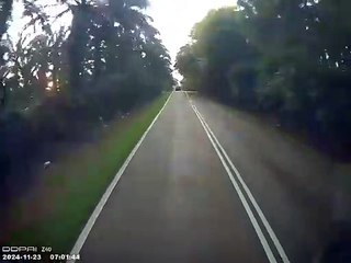 吉隆坡狭窄车道超车意外：轿车冲入路边引发擦撞 🚗