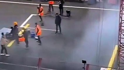 F1 Movie 2024 Las Vegas Brad Pitt Crash Scène