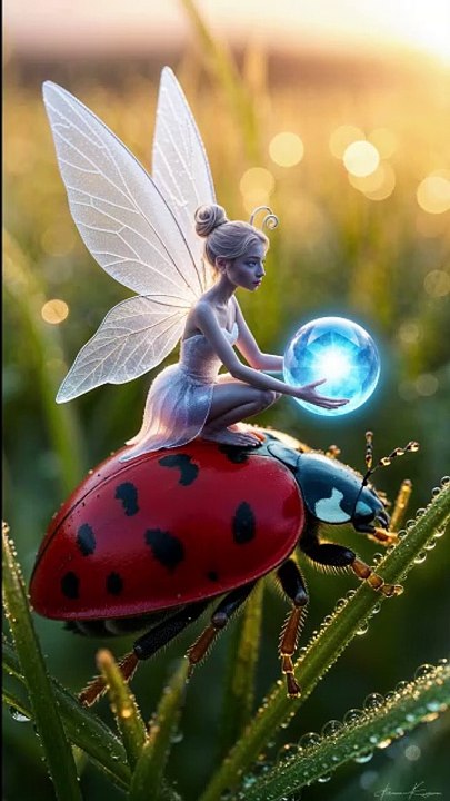 "Fairy on a Ladybug"-animation cartoons