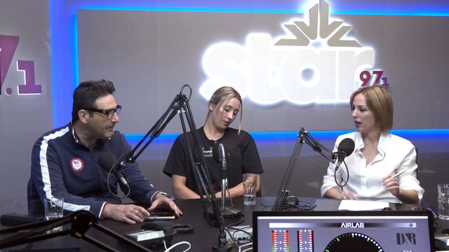 Ο προπονητής της εθνικής ομάδας Tae Kwon Do στην Ελληνική Ομοσπονδία Tae Kwon Do, Γιώργος Σταμέλος και η Ολυμπιονίκης - Παγκόσμια Πρωταθλήτρια Jade Jones, στον STARFM