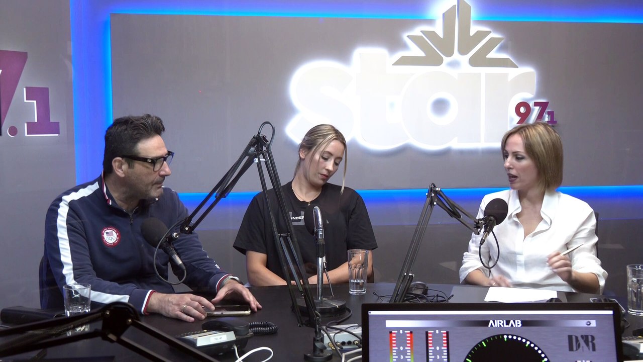 Ο προπονητής της εθνικής ομάδας Tae Kwon Do στην Ελληνική Ομοσπονδία Tae Kwon Do, Γιώργος Σταμέλος και η Ολυμπιονίκης - Παγκόσμια Πρωταθλήτρια Jade Jones, στον STARFM