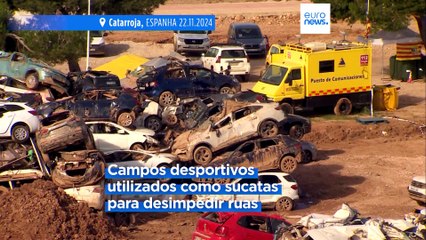DANA: cemitério de automóveis em Catarroja mostra a dimensão das inundações em Espanha