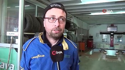 Sinop’ta lastikçiler kış lastiği mesaisine başladı