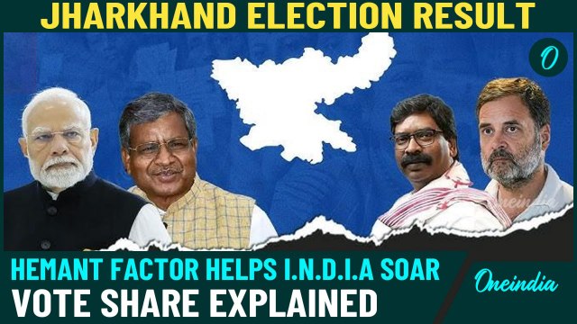 Jharkhand Election Result: Hemant Soren ‘Soars’, Set For Second Term | Vote Share Explained