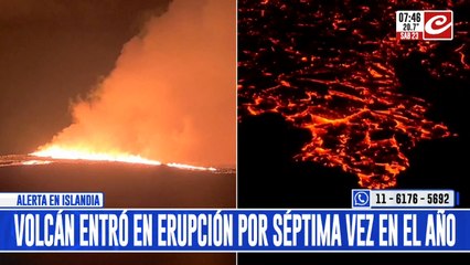 Alerta en Islandia: volcán vuelve a entrar en erupción y causa caos general