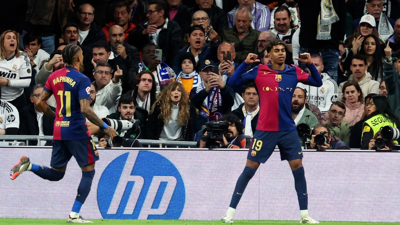 Tres hinchas del Real Madrid detenidos por los insultos racistas a Lamine Yamal y Raphinha en el Clásico