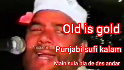Punjabi sufi kalam // main sunia pia de des andar  by  yousaf naqshbandi