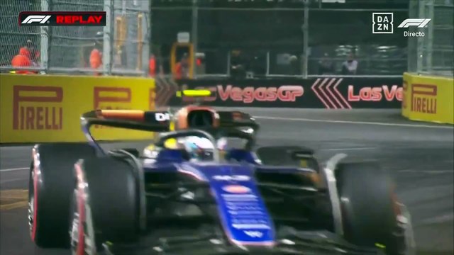 Así fue el choque de Franco Colapinto en la clasificación del Gran Premio de Las Vegas
