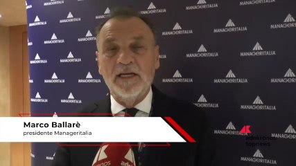 Manageritalia, Ballarè: "Sostenere Pmi significa sostenere l'economia del Paese"