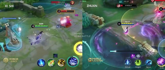 Mobile Legends Bang Bang VS Honor Of King Skill Battle Ultra HD 2024 Part 1