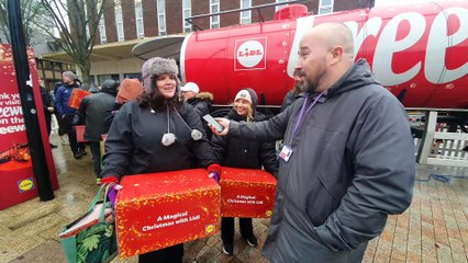 The Lidl Freeway Cola Truck brings seasonal cheer to Wolverhampton