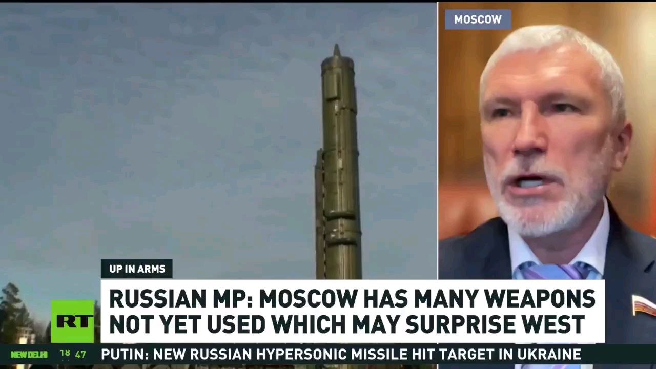 BREAKING: 🇷🇺 Russian MP says Russia has many weapons to surprise the West.