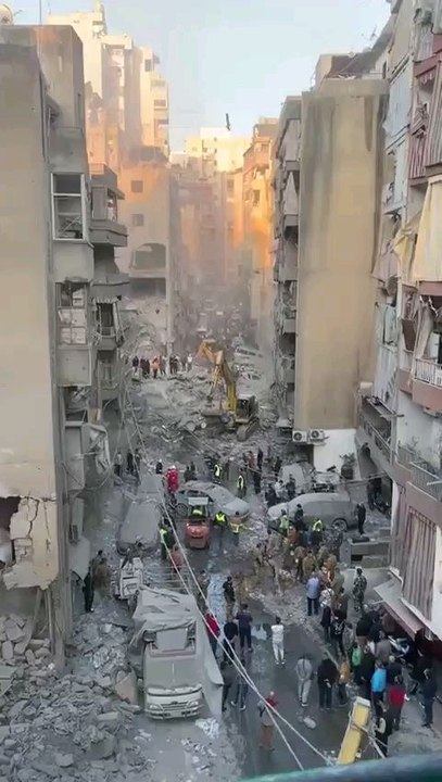 from Isreal strike on Beirut Lebanon 🇱🇧