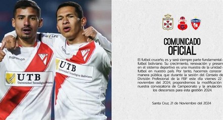 Los clubes argumentan que el fútbol cruceño es esencial para Bolivia