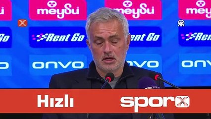 Mourinho'dan Galatasaray'a: "Her hafta mantıksız şeyler oluyor"
