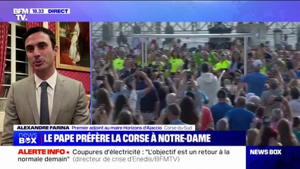 L'adjoint au maire d'Ajaccio, raconte la première rencontre du pape François avec le peuple corse