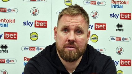 'Proud' - Crawley Town boss Rob Elliot delighted after his side beat Rotherham United