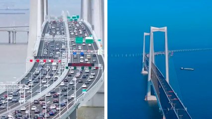 China: Impresionante construcción de 50 Km de longitud, más conocida como el "Puente que Cruza el Mar"