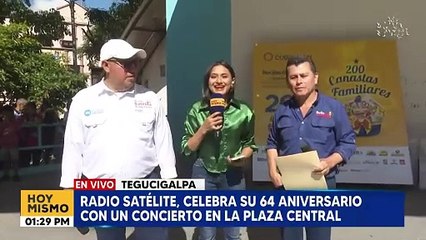 Radio Satelite, celebra su 64 aniversario con un concierto en la plaza central