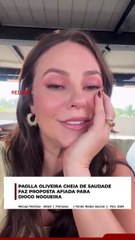 PAOLLA OLIVEIRA CHEIA DE SAUDADE FAZ PROPOSTA AFIADA PARA DIOGO NOGUEIRA