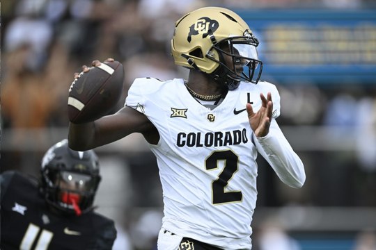 Epic tackle from Kansas Jayhawks stun Colorado Buffaloes' Jadeur Sanders