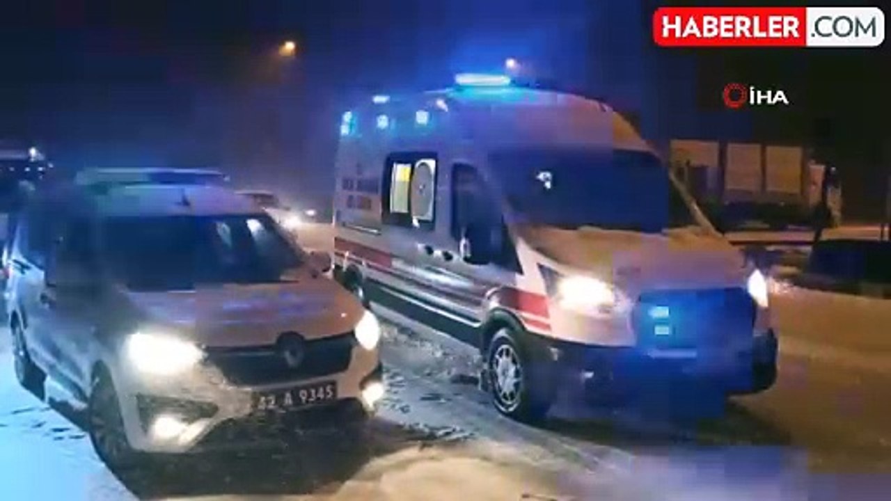 Kar Yağışı Trafik Kazasına Neden Oldu: 3 Yaralı
