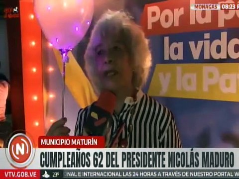 Monaguenses celebraron en Maturín el cumpleaños número 62 del presidente Nicolás Maduro