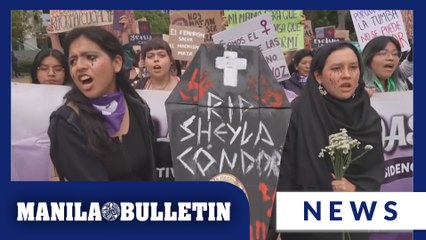 Women report alarming femicide rates and missing women cases during demonstration in Peru
