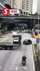 Man killed in Bangsar South after lorry reverses into traffic