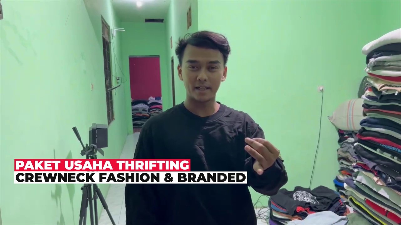 PAKET USAHA THRIFTING | CREWNECK BRANDED DAN FASHION GEMOY MULAI DARI Rp. 500.000