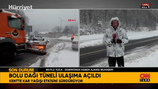 Bolu beyaza büründü... Bolu Dağı Tüneli ulaşıma açıldı