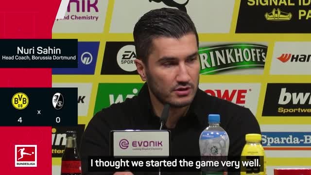 Sahin happy with Dortmund's 'well-deserved win' over Freiburg