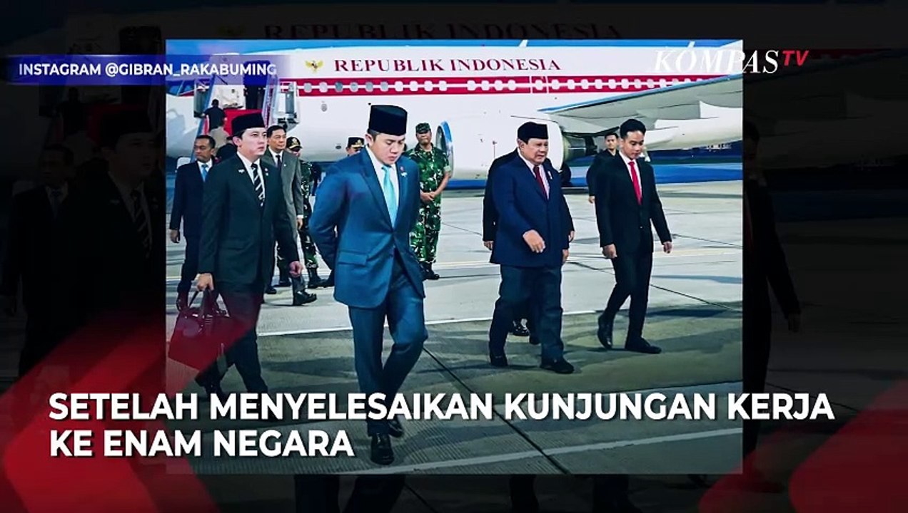 Sambut Kepulangan Prabowo dari Kunker, Gibran: Selamat Datang Kembali di Tanah Air