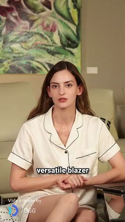 Genhoo Women's Long Sleeve Blazer Open Front Cardigan Jacket Work Office Blazer with Zipper Pockets S-3XL. #sultan sami khan