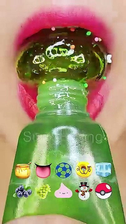 asmr honey jelly emoji food eating sound
