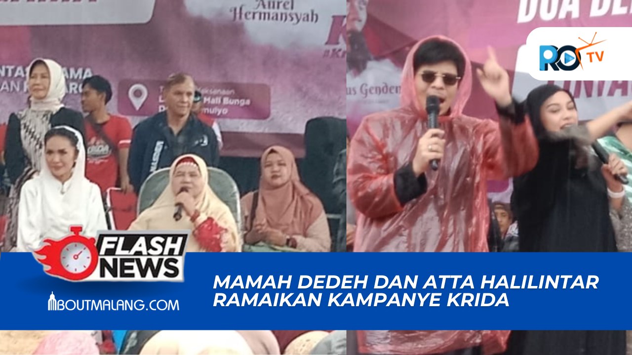 ATTA HALILINTAR DAN MAMAH DEDEH HADIRI DOA BERSAMA KRISDAYANTI - KRESNA DEWANATA DI KOTA BATU