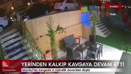 İstanbul'da kavgada 4 metrelik duvardan düştü