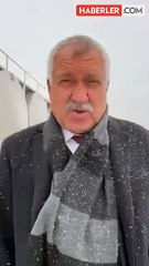 Zeydan Karalar, Anıtkabir'e giderken kar yağışı nedeniyle yolda kaldı