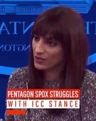 Pentagon Spox Struggles with ICC Stance