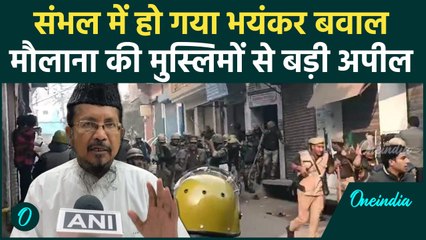 Sambhal Jama Masjid Violence: जामा मस्जिद सर्वे पर बवाल, मौलाना की मुसलमानों से अपील #Shorts
