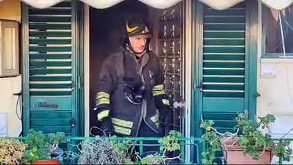 Messina, incendio abitazione