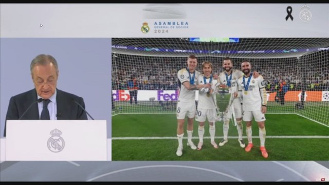 El agradecimiento de Florentino a Modric, Vini, Kroos, Joselu, Nacho y Carvajal... con mensaje a la cantera